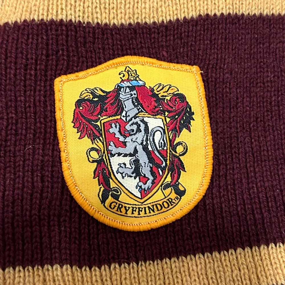 Harry Potter Gryffindor House Wool Scarf Maroon and Gold Halloween